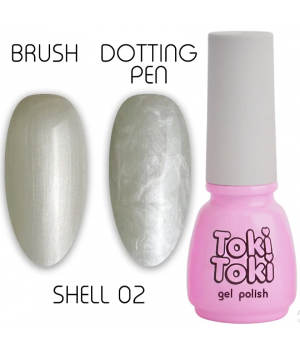Гель-лак Toki Toki Shell №02 5 мл TPO free